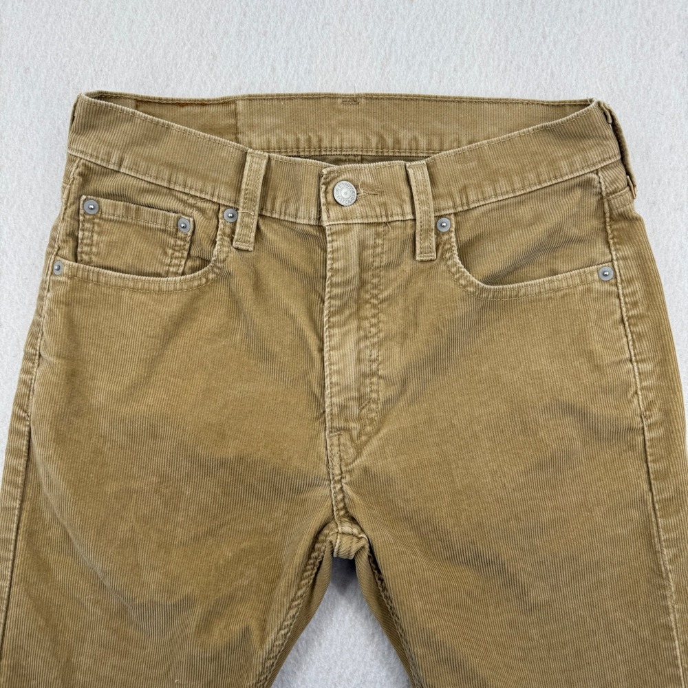 Levis 512 Slim Tapered Fit Corduroy Pants Mens 30x32 (30x30) Khaki Classic Retro